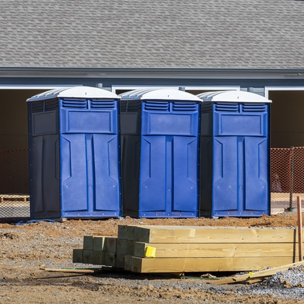 how often are the porta potties cleaned and serviced during a rental period in Cut and Shoot Texas